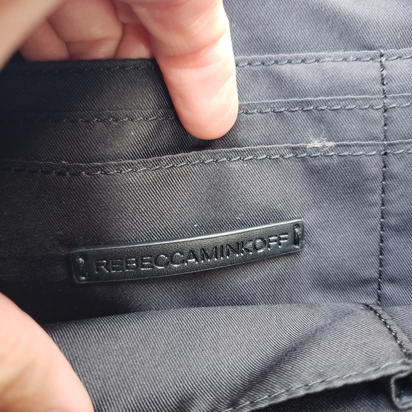 NWOT Rebecca Minkoff silver and black large reversible sequin clutch - Picture 7 of 11